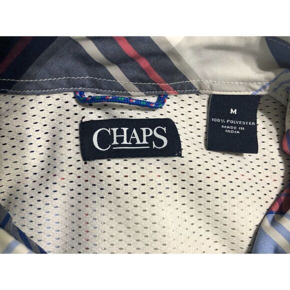 Chaps short sleeveplaid shirt medium button down - Picture 6 of 9